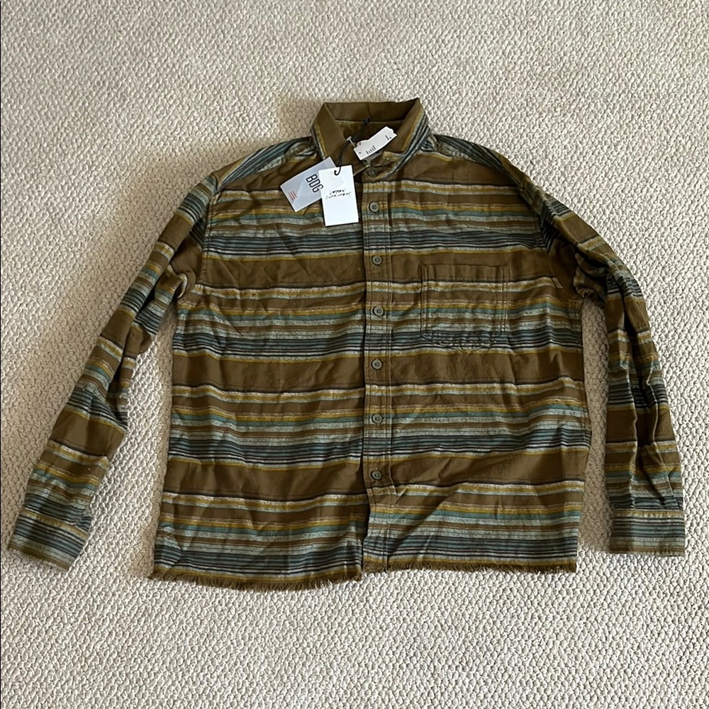 Striped Olive Green Jacket